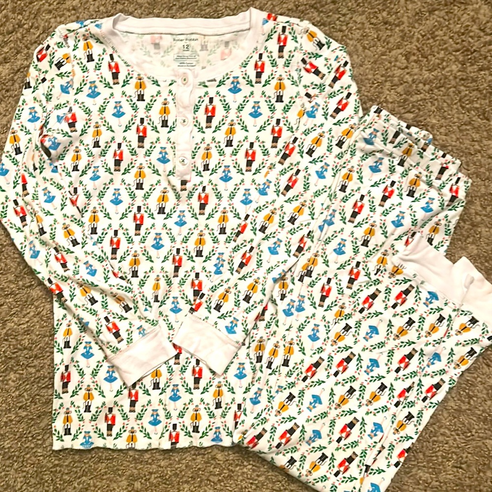 Roller Rabbit Nutcracker Pajamas Kids Size 12